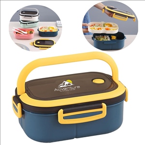1200ML Leak-proof Double-layered with Handle Bento Lunchbox